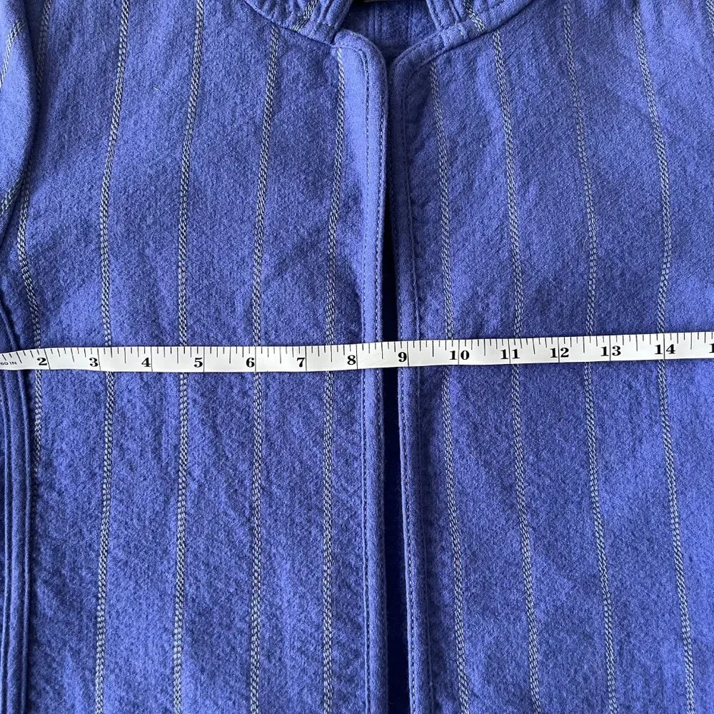 Vintage 90s Louis Feraud Paris 100% Virgin Wool Lapis Lavendar Jacket - Picture 8 of 10